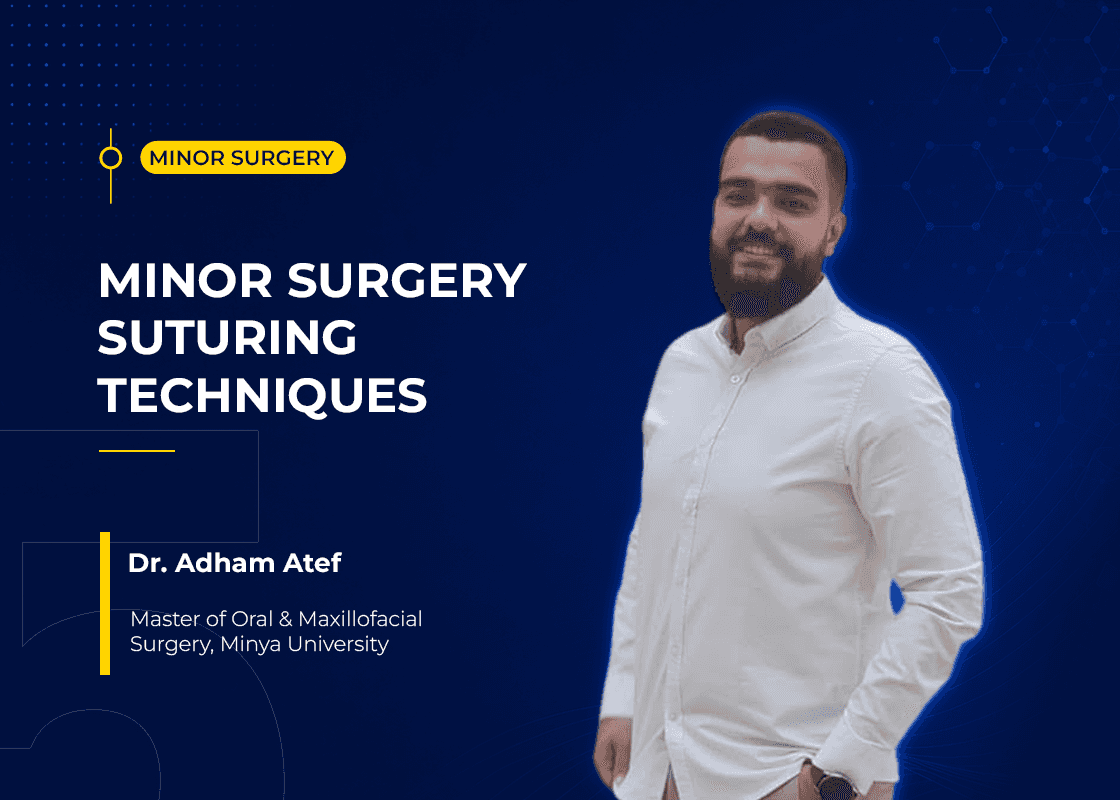 Minor surgery suturing techniques