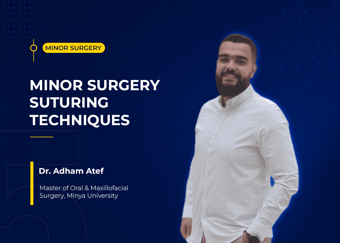 Minor surgery suturing techniques